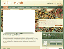 Tablet Screenshot of kellsparish.ie